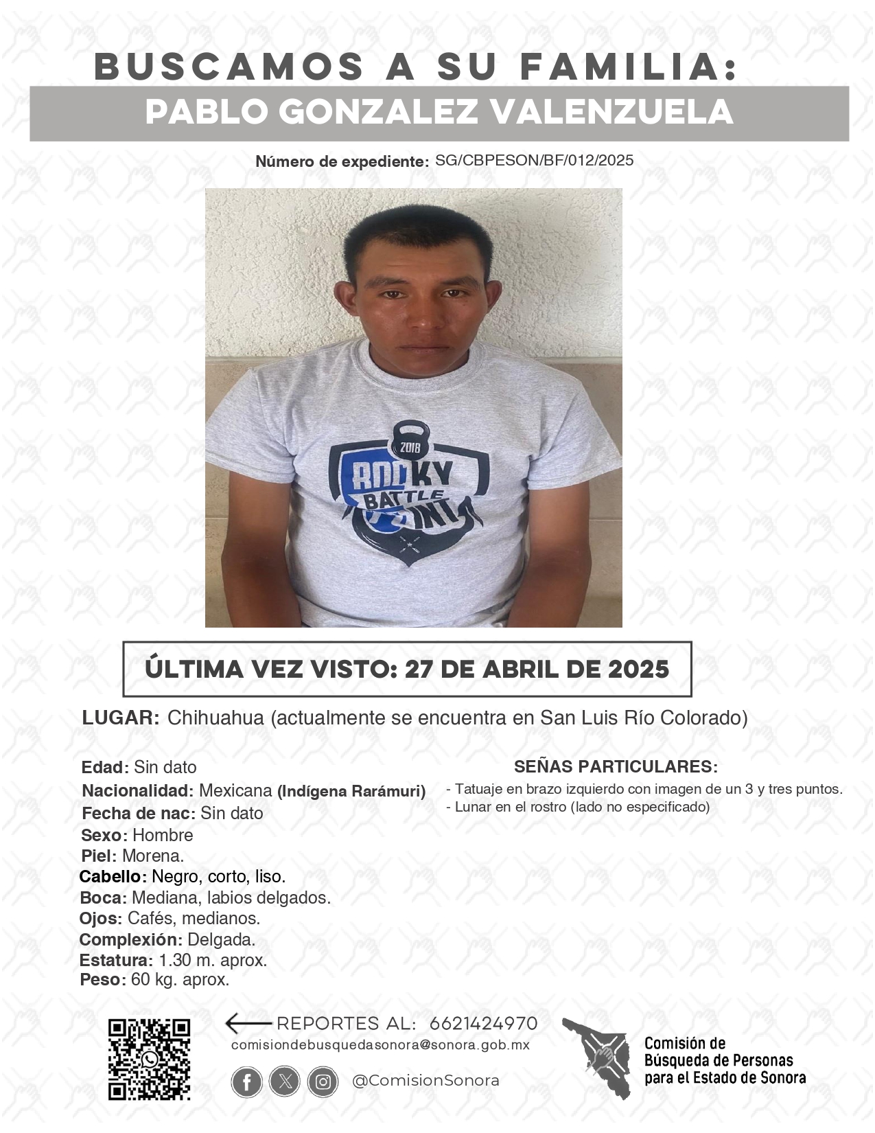 PABLO GONZALEZ VALENZUELA - BUSQUEDA DE FAMILIA